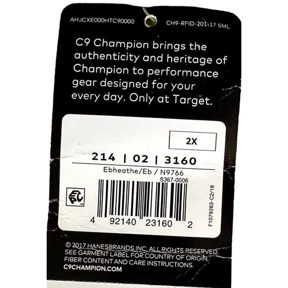 C9 Champion Plus Size 2X Sports Bra Gray Black Racerback NWT Stretch Athletic - Picture 3 of 9